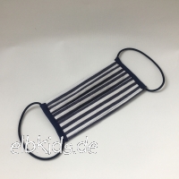 Mund-Nasen-Maske Punkte Stripes dunkelblau